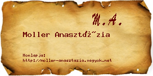 Moller Anasztázia névjegykártya